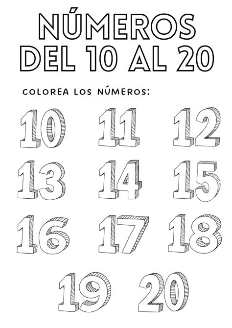 Numeros Para Colorear Del 1 Al 100 Imagui Images