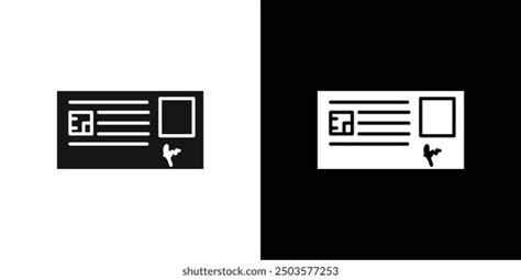 Id Card Icon Line Art Vector Stock Vector Royalty Free 2503577253