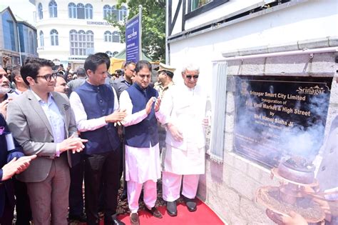 Lg Manoj Sinha Inaugurates Three Projects Of Srinagar Smart City