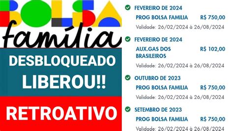 BOLSA FAMÍLIA SENDO LIBERADO PARA QUEM ESTAVA BLOQUEADO VALORES