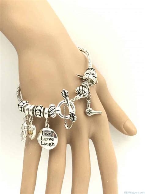 Stainless Steel Charm Bracelet 4 Charms - Vintage Jewelry - REMIjewels