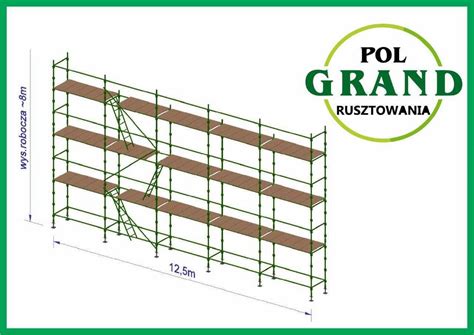 Rusztowanie Rusztowania CHOINKOWE KLINOWE PRODUCENT 100m2 Elewacyjne