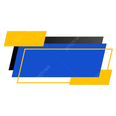 Cuadro De Texto Amarillo Y Azul Banner Png Png Cuadro De Texto