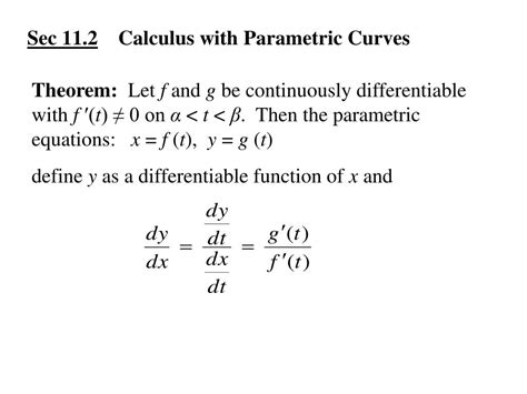 PPT Sec 11 1 Curves Defined By Parametric Equations PowerPoint