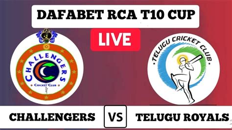 TELUGU ROYALS VS CHALLENGERS LIVE DAFABET RCA T10 CUP TLR VS CHG