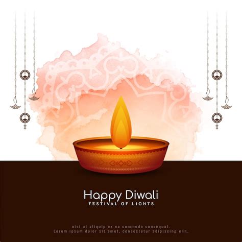 Free Vector Happy Diwali Indian Religious Festival Celebration