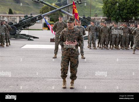 Us Marine Corps Lt Col Jeremy Colwell The Commanding Officer Of