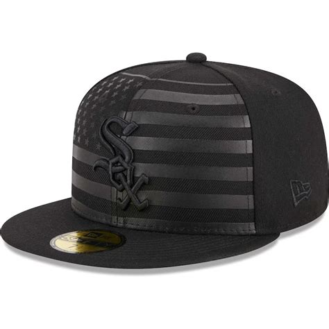 New Era Chicago White Sox All Black American Flag 2023 59FIFTY Fitted