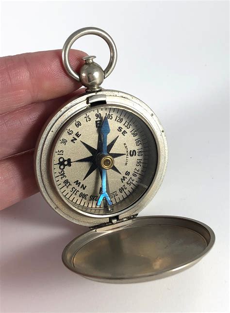 Antique Compass By Wittnauer Pendant Pocket Watch Style Etsy Pocket Watch Antique Pocket