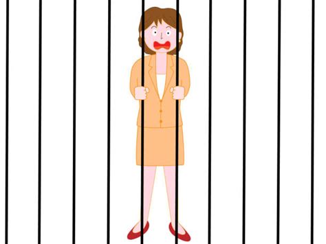 Best Girl Jail Illustrations Royalty Free Vector Graphics And Clip Art