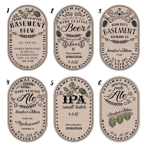 Custom Beer Labels Personalized Craft Beer Bottle Labels Etsy