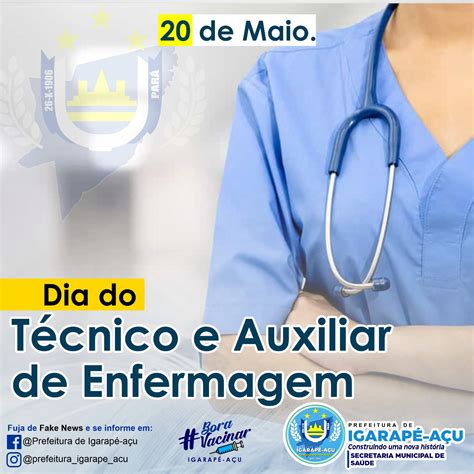 20 de Maio Dia do Técnico e Auxiliar de Enfermagem Prefeitura