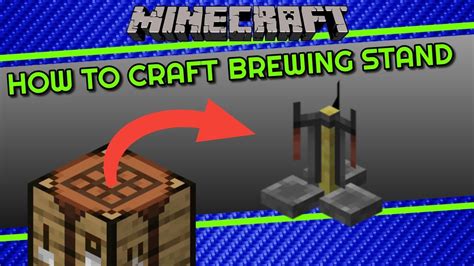 How To Craft Brewing Stand In Minecraft Youtube