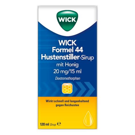 Wick Formel 44 Hustenstiller Sirup Mit Honig Bahnhof Apotheke Graz