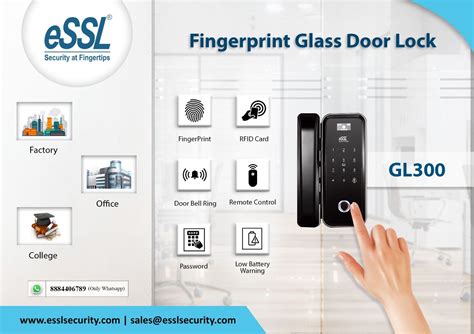 Gl300 Fingerprint Glass Door Lock Glass Door Lock Door Locks Glass Door