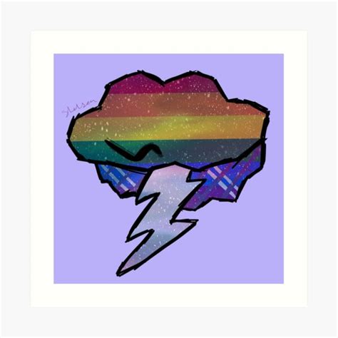 Rainbow Galaxy Virgil Sanders Logo Art Print For Sale By Shelnyx