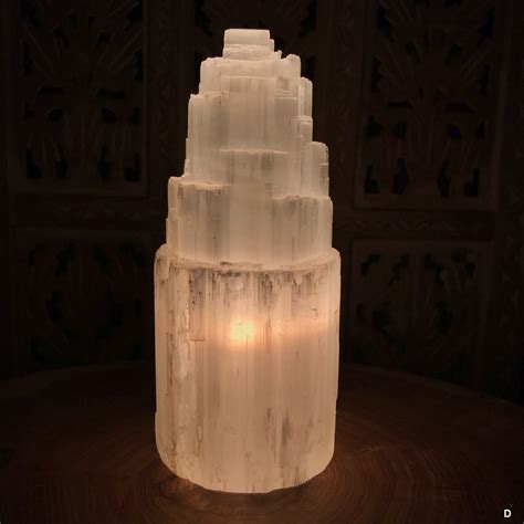 Selenite Crystal Lamp