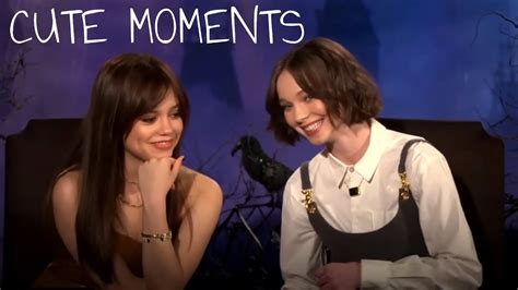 Wednesday Addams And Enid Sinclair Cute Moments Jenna Ortega And Emma