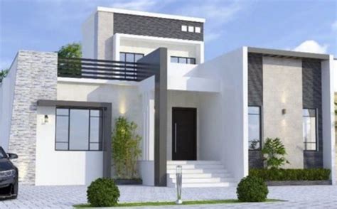 1000 Sq Ft 3bhk Contemporary Style Single Storey House And Free Plan