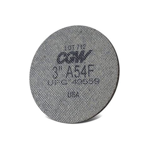 CGW Abrasives Quick Change Disc Roll On 3 Dia A36F Grit Aluminum