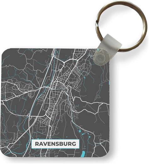 Sleutelhanger Uitdeelcadeautjes Blauw Duitsland Plattegrond