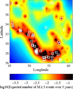 Expected Seismicity Rate Of The Target M Earthquakes Over A