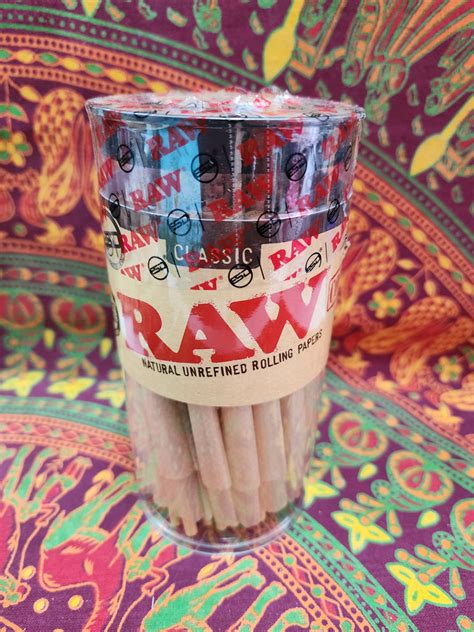 Raw Cones Classic 98 Special 100 Pack Natural Pre Rolled Rolling Pa Happy Trails Inc And Joe