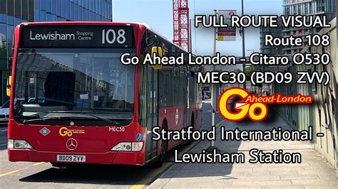 Full Route Visual Stratford International Lewisham Stn Gal