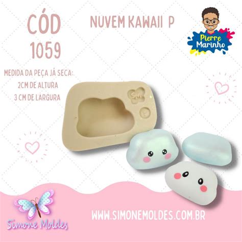 Nuvem Kawai P Moldes De Silicone Simone Moldes