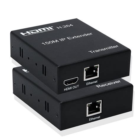 สายเคเบิล Hdmi Extender Over Ip Tcp Rj45 Cat5e 6 1080p Hdmi To Ethernet Extender 150 เมตร รองรับ