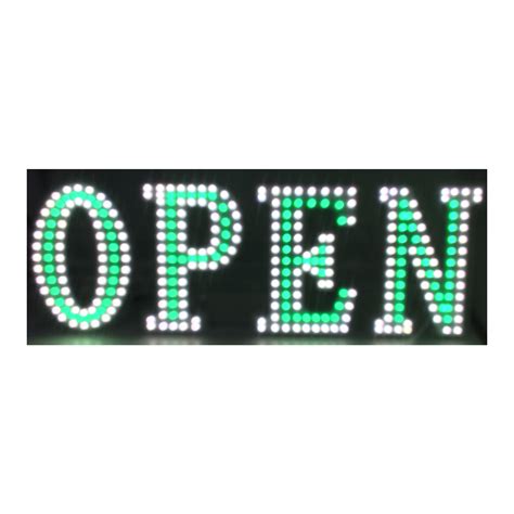 LED OPEN SIGN WARM WHITE (30"X10")