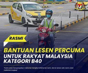 Program Mylesen Bantuan Lesen Memandu Percuma Untuk Rakyat Malaysia