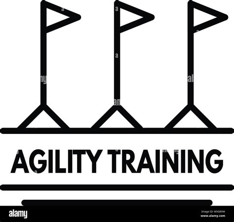 Agility Training Logo Outline Agility Training Vector Logo For Web