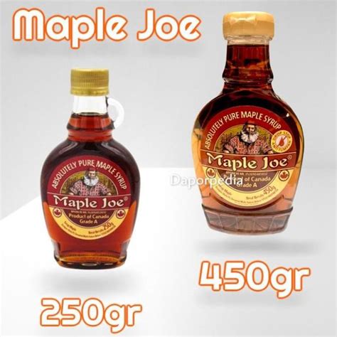 Jual Maple Joe Syrup Pure Maple Sirup Gr Gram Grade A Premium