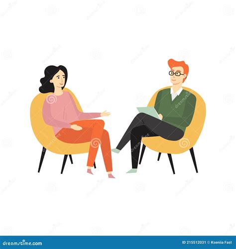 Psychotherapy Counseling Concept. Psychologist and Girl Patient in ...