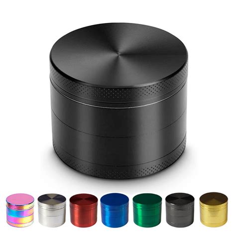 Colorful Zinc Alloy Smoke Herb Grinder Mm Four Layers High