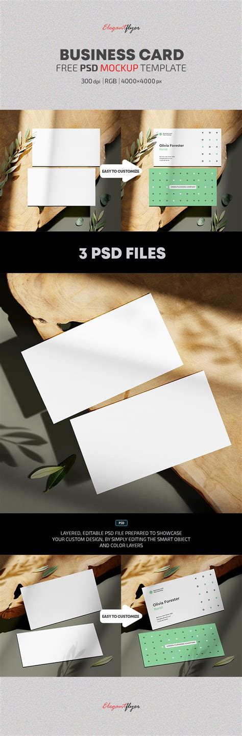 Free Business Card Mockup In PSD 10033432 By ElegantFlyer