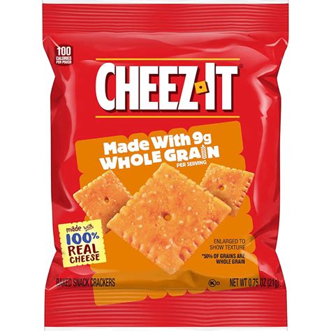 Cheez It Crackers Original Whole Grain 1 Oz 60 Beverage For You