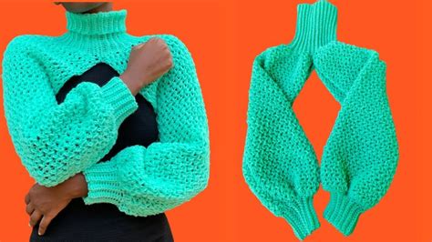 Crochet Arm Warmers Sweater Tutorial All Sizes Beginner Friendly Tutorial Zxcrochets