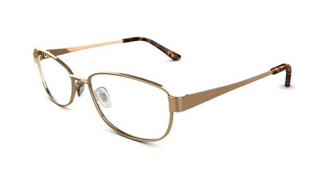 Specsavers Womens Glasses Wharton Gold Round Metal Stainless Steel