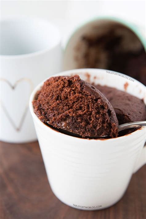 The Moistest Chocolate Mug Cake - Table for Two | Mug recipes ...