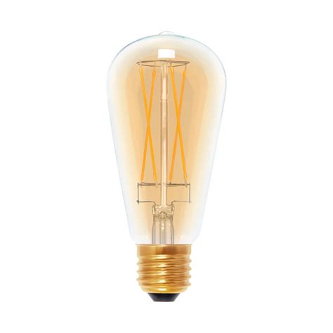 Segula Led Lampe E27 St64 5w 2 200k Gold Gold Dim Lampenwelt De