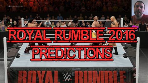 WWE Royal Rumble 2016 Predictions 2K16 CPU Match YouTube