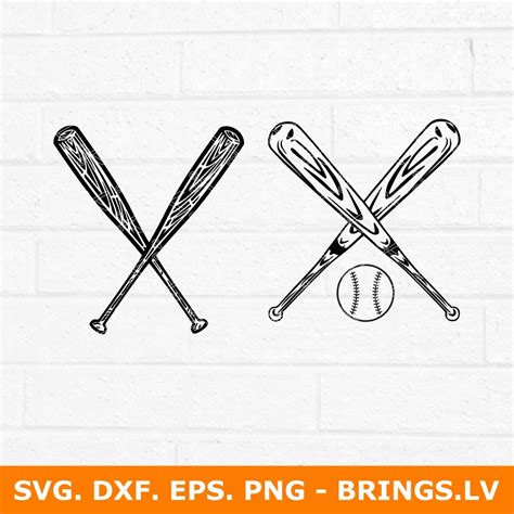 Cut File Pdf Clipart Cricut Baseball Bat Svg Bat Png Baseball Bats