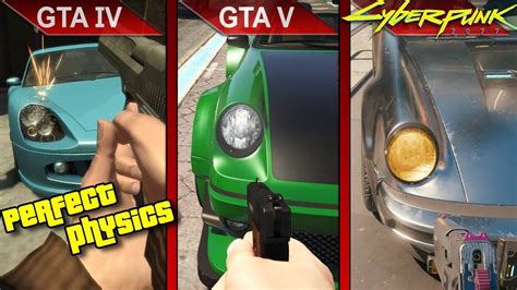 THE BIG COMPARISON 2 GTA IV Vs GTA V Vs Cyberpunk 2077 RT