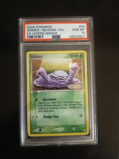 Grimer Ex Legend Maker Base Price Guide Sports Card Investor