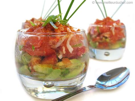 Avocat Au Crabe En Verrine La Recette Illustr E Meilleurduchef