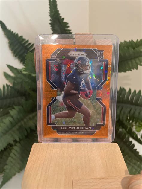 2021 Panini Prizm Orange Disco Prizm Brevin Jordan 417 RC Rookie Card