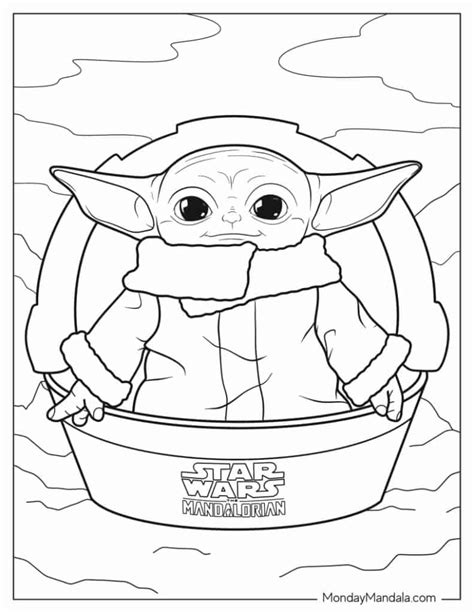 Baby Yoda Coloring Pages For Super Fun Activities 7 Free