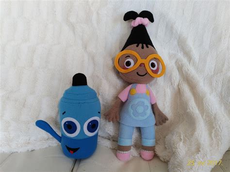 Plush toys just like Mona and Sketch BabyTV | Etsy